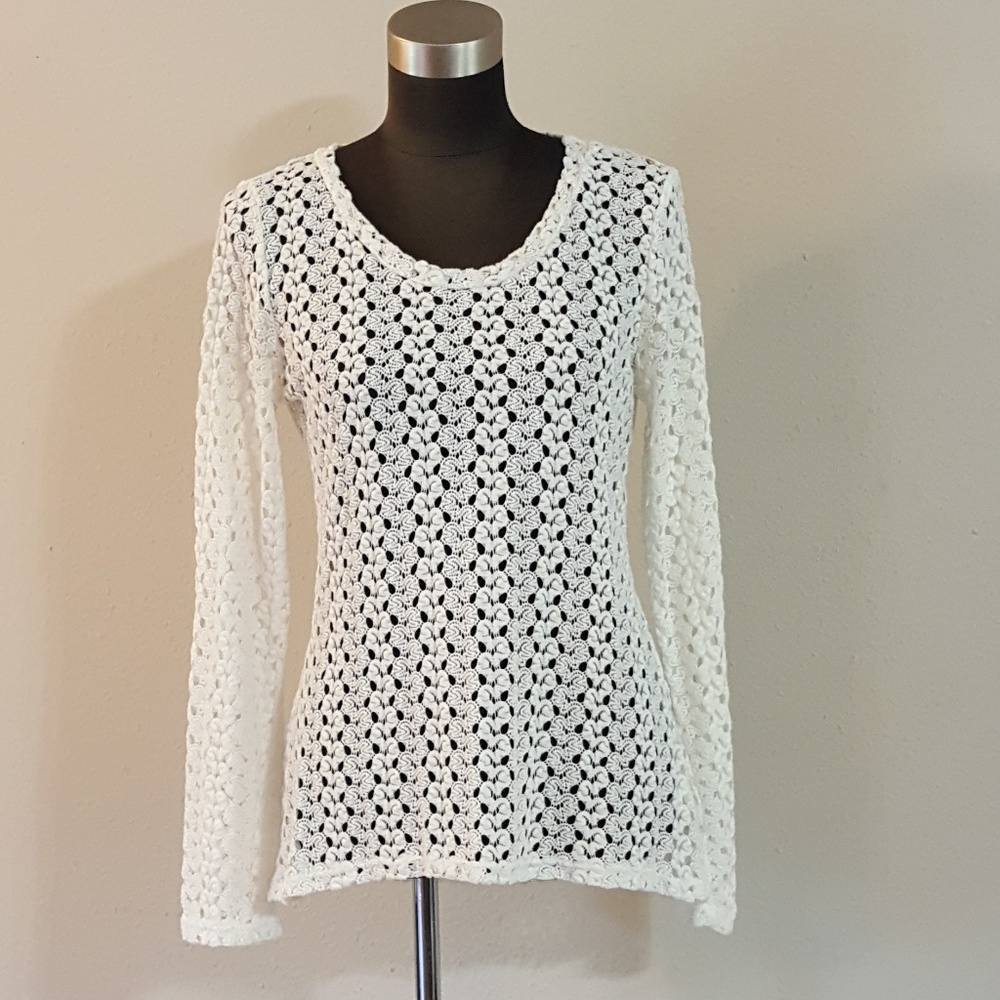 Crystal K. White Crochet Top